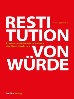 cover image of Restitution von Würde